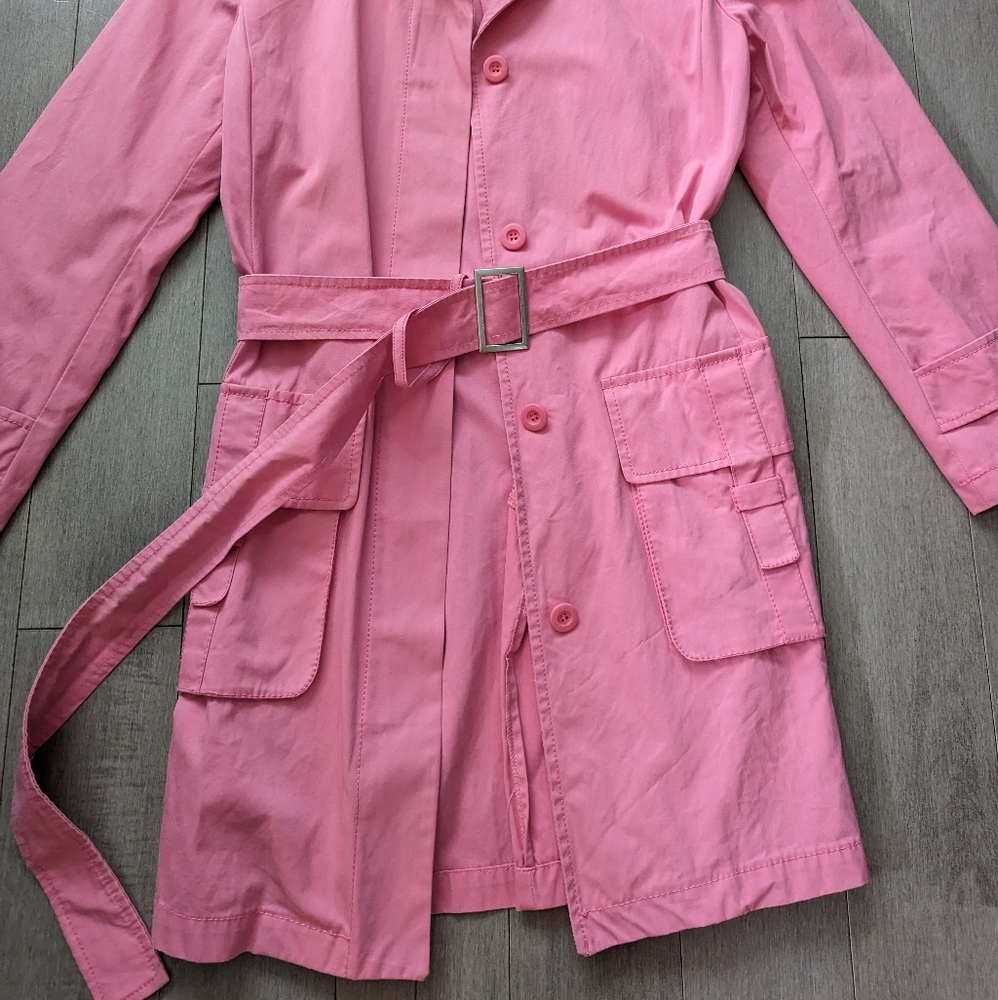 Weekend Max Mara pink trench coat jacket size 6 - Picture 6 of 14